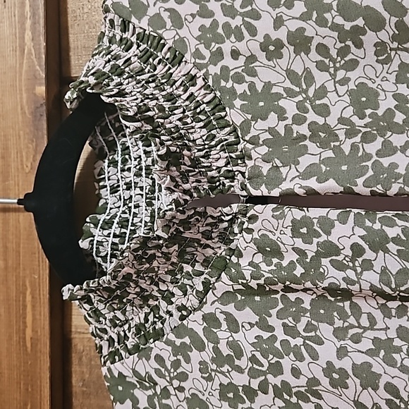 Heartloom Benet Green Floral Tiered Dress Size Large - Picture 4 of 15